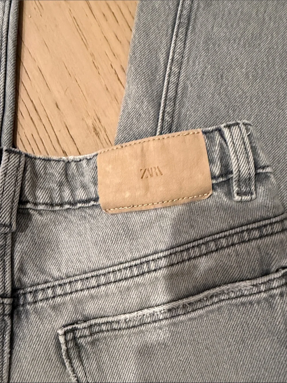 Zara Kids Girls Wide Leg Jeans- Grey Size 11-12